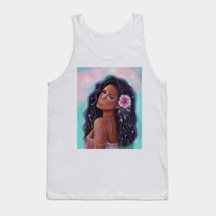 Summer Hibiscus mermaid by Renee Lavoie Tank Top